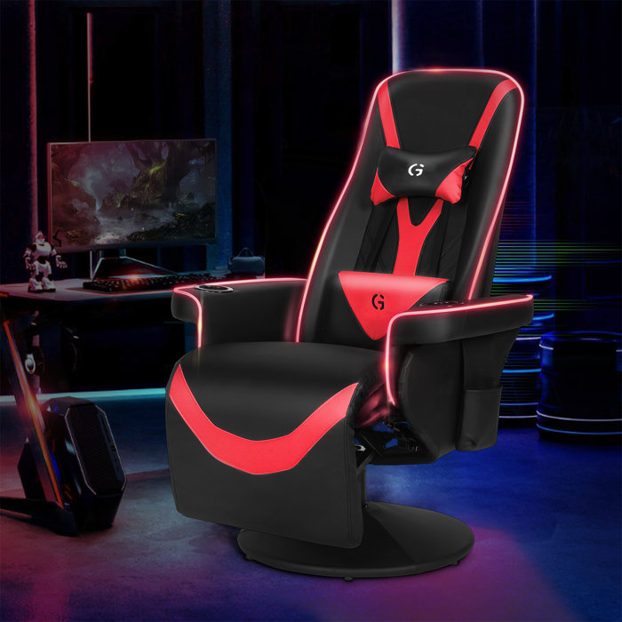 Inbox Zero Reclining Ergonomic Swiveling PC & Racing Game Chair with
